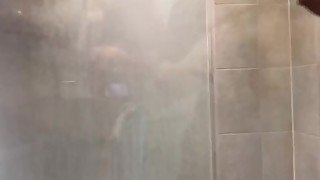 Lochnessmama Sucking Dick In Shower Big Titty Teasing