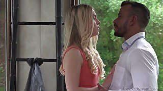 Torrid blonde Alecia Fox is making love with her horny boyfriend