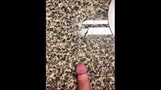 Peeing on Hotel counter sink