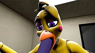 Sexy Chica from FNAF Make You CUM