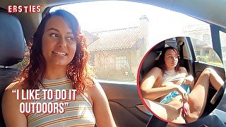 Ersties - Serina from California Masturbates In Her Car