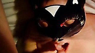 Hot Blowjob In Mask