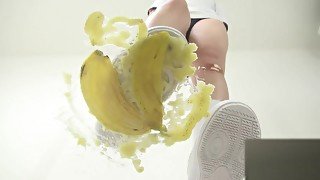 Banana Crush japanese food foot crush 上履きフードクラッシュ