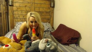 Kady plays with Tom and Teddy