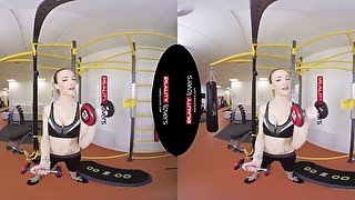 Anal Workout for Fit Gym Teen in VR action