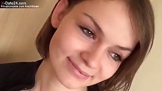 Cute short haired amateur teen porn video