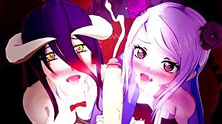 POV: ORGASM WITH ALBEDO AND SHALLTEAR 😍 OVERLORD ANIME HENTAI COMPILATION