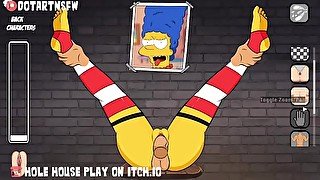 Marge Simpsons Leg Spread Glory Hole Bondage BDSM Creampie - Hole House