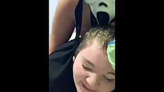 Ghost face pounds me til I squirt on him (pt. 1)