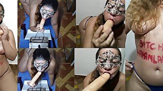 Video tribute to my dear fan Hambalamba, blowout on my dildo 20x4 - Mirelladelicia naughty bitch