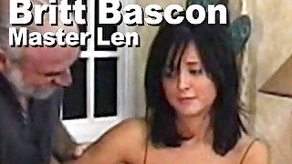 Britt Bascon & Master Len stripped spanked disciplined