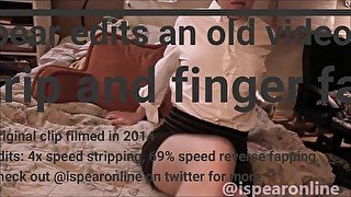 pear edits old porn #2 &vert; strip and fap &vert; short haired nerd girl fingering