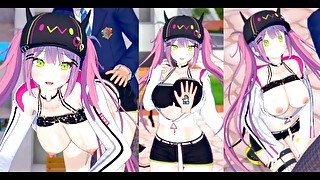 【エロゲーコイカツ！】VTuber 常闇トワ3DCG巨乳アニメ動画(バーチャルYoutuber)[Hentai Game Koikatsu! Tokoyami Towa(Anime 3DCGvideo