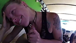 Blowjob in Van After Hippie Shower