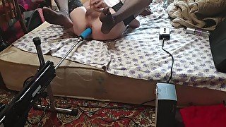 Femboy home fuck machine