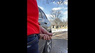 Outdoor pissing then cum in public. Public piss. Outdoor masturbation orgasm.