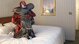 carnage morphsuit having some humping fun with mouth morphsuit