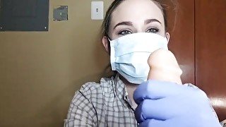 Clinic Intern Gloved Handjob