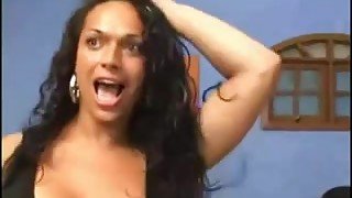 Ladyboy Bukkake two