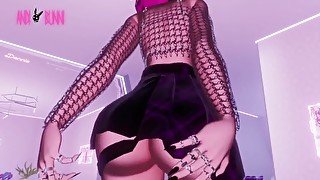 VR slut dances for you with no panties