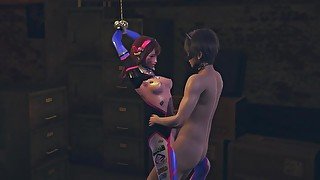 Fan tied and fucked DVA in pussy