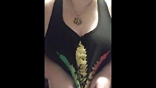 Playing with my tits