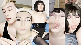 Sissy persuaded feminization and hard fuck