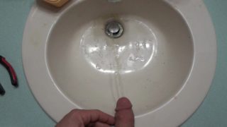 Pissing in the sink