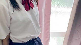 制服を脱がして乳首にいたずら 媚薬を塗って乳首調教されました❤︎無 修正 素人 撮影会 オイルマッサージ Japanese Uncensored