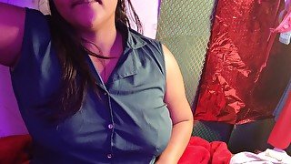 Desi village bhabhi boobs self suck.