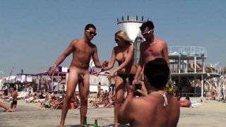 naked guys at the beach