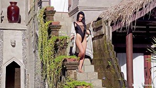 Crazy pornstar Ashleigh Hannah in Exotic Outdoor, Brunette xxx scene