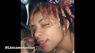 Trippie Red stepsister sucking sloppy on a bear