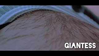 Unaware Giantess *Feet Riding, Climb in Panties, Jumping on Bubble Butt* TEASER (full on Manyvids)