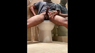 College Boy BBC Jerk Off In The Bathroom