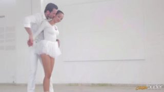 Elegant ballerina francys belle gets smashed by her partner