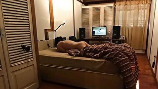 Solo boy Moaning w Pillow masturbation