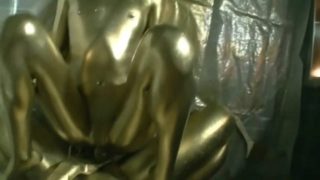 Gold painted japanese sex