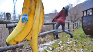 I cheated on my girlfriend by slipping on a banana skin!!