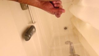 Shower play cumshot