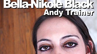 Bella-Nikole Black & Andy Trainer strip pink suck facial