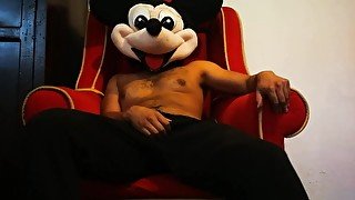 Mickey Mouse masturbates sitting on Santa's chair, full video- The Cazique