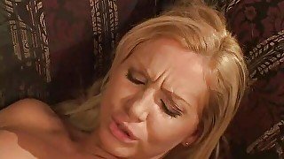 Blonde milf fucking her husbands friend