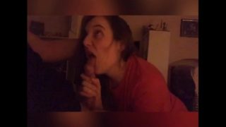 Treating Boyfriend To A Long Wet Blowjob