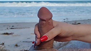 Public Beach Handjob