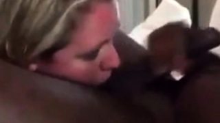 Girl spits bulls cum into cuckolds mouth