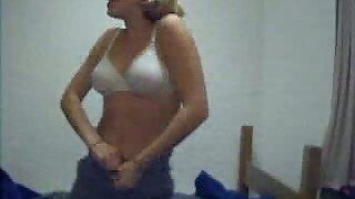 Striptease performance on a webcam by my ex girlfriend