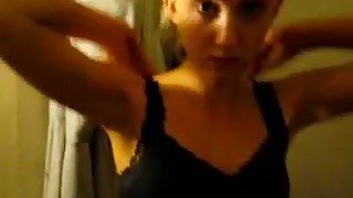 Blonde woman sucking massive cock balls deep in POV clip