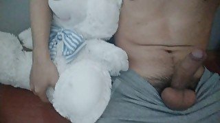 my dick gets on a plush toy