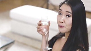 Stunning Asian Pornstar Katana sucks and fucks in this homemade porn